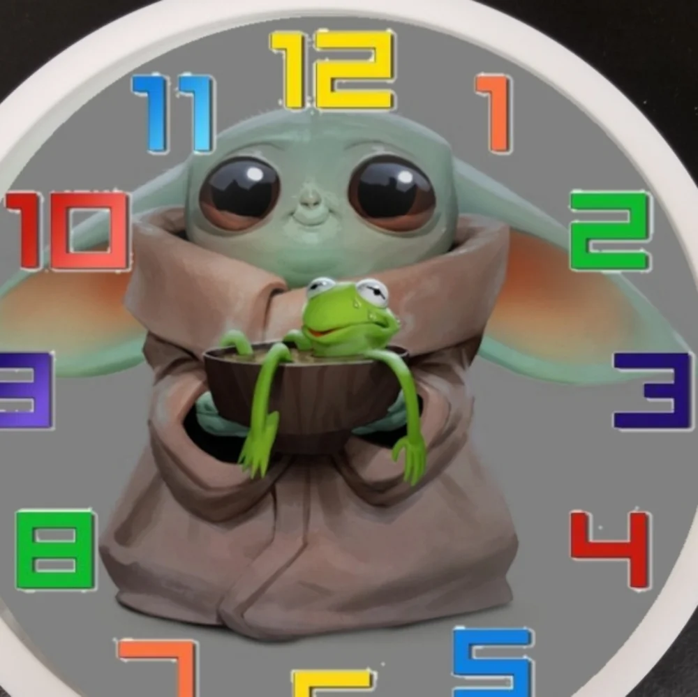 Kermit befriend baby yoda Aka Grogu